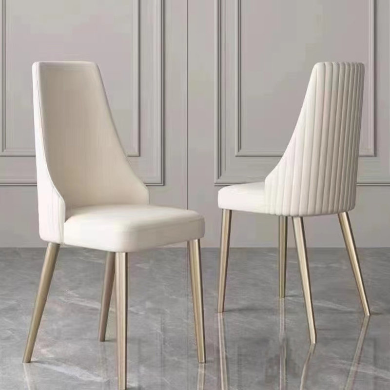 Everly Quinn Soprano Parsons Chair in Beige Wayfair